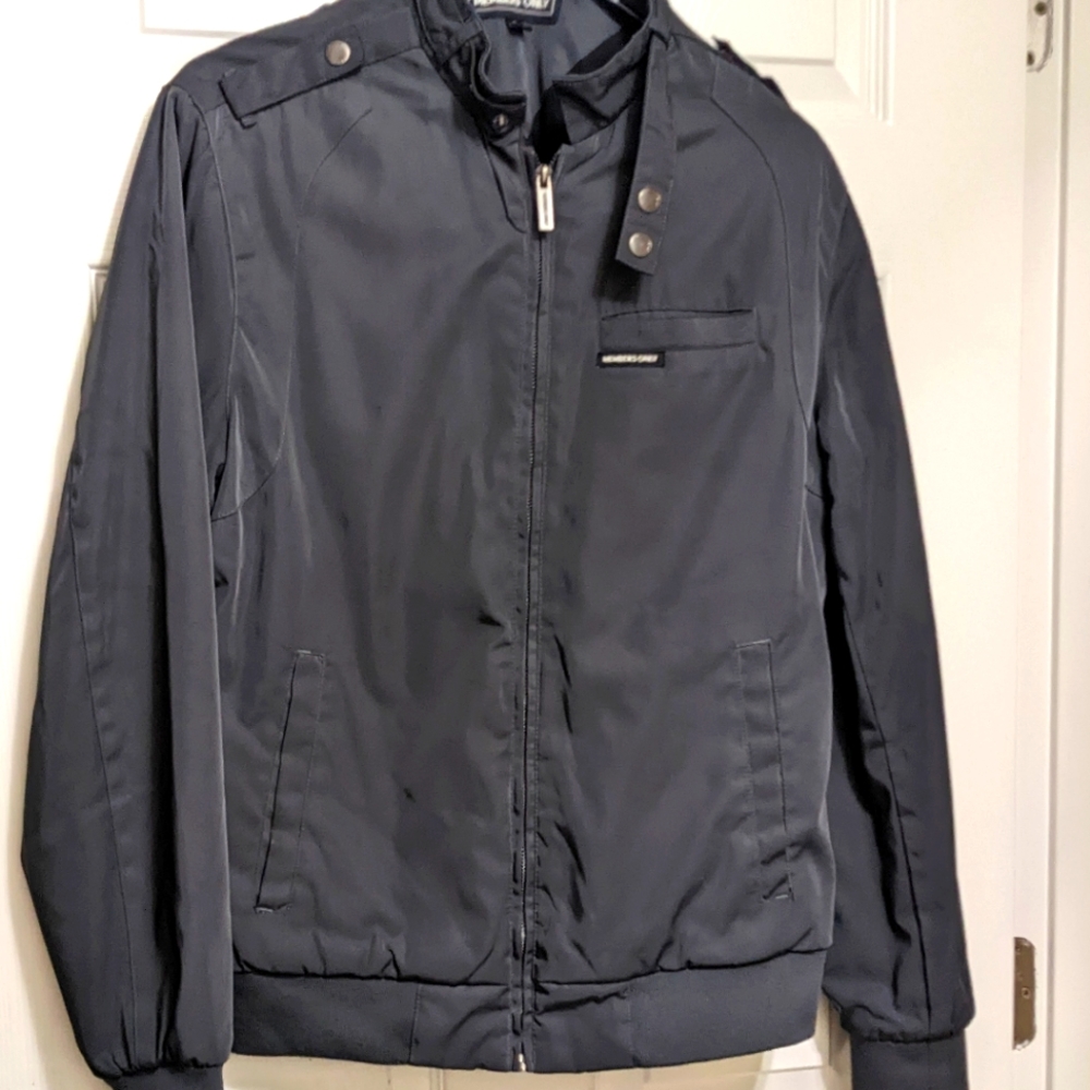 Members Only Navy Blue Lightweight Bomber Jacket